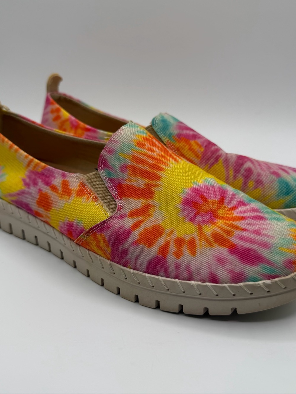 Easy Street Comfort Wave Tie Dye Slip On Shoes Wide Width 6.5W